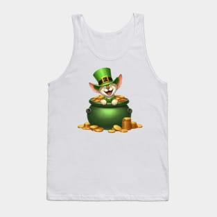 St Patricks Day Oriental Shorthair Cat Tank Top